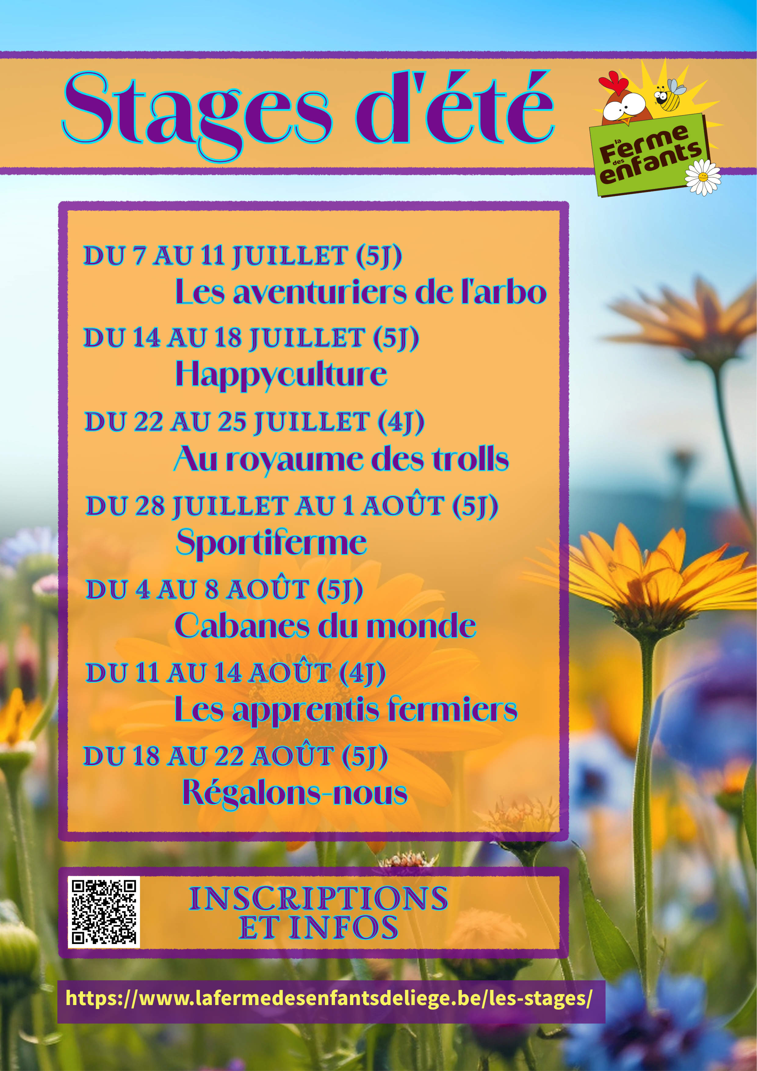 Stages d'été