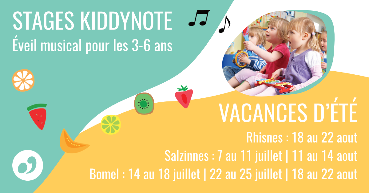 Stage d'éveil musical 3-6 ans