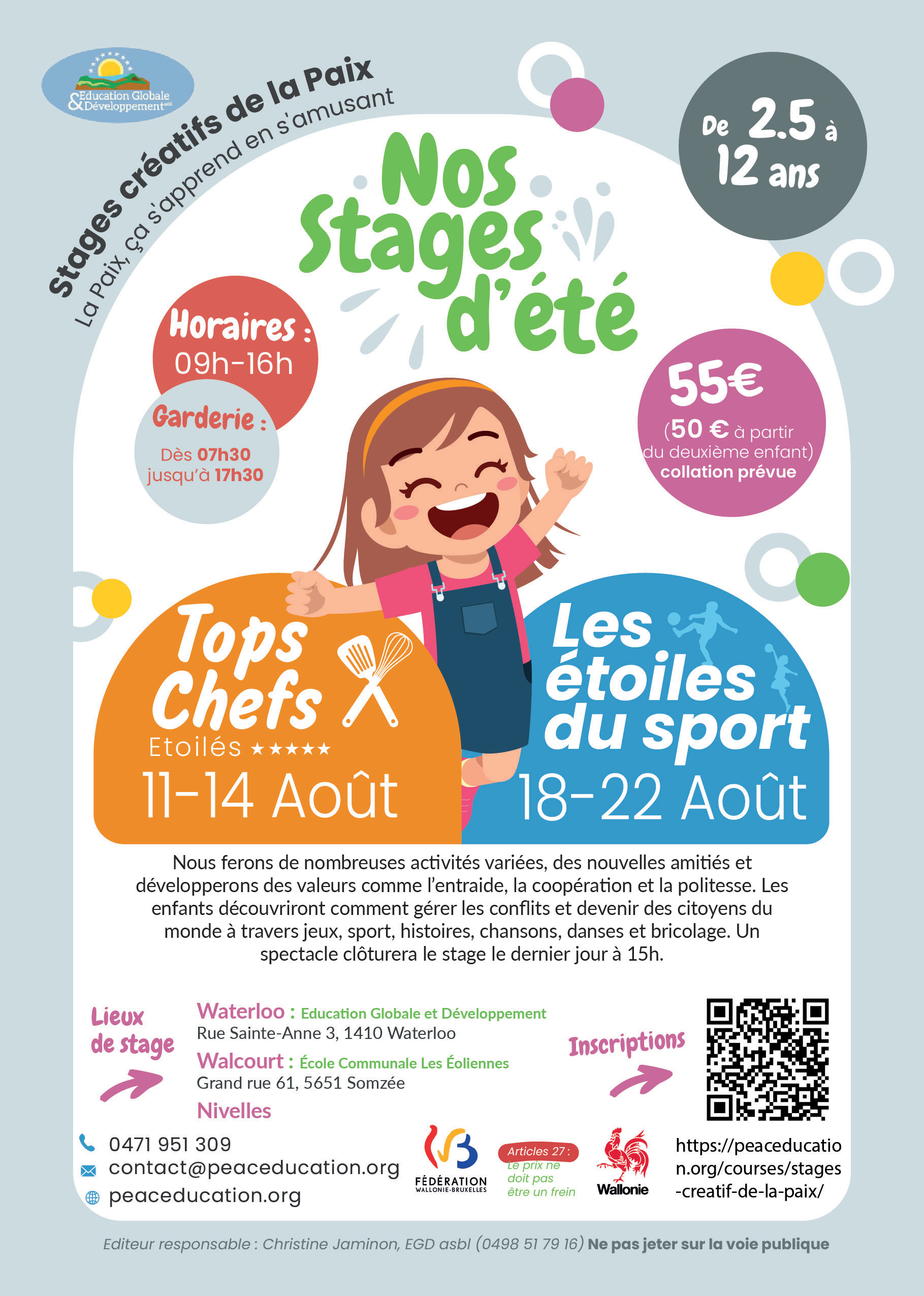 Nos stages d'été