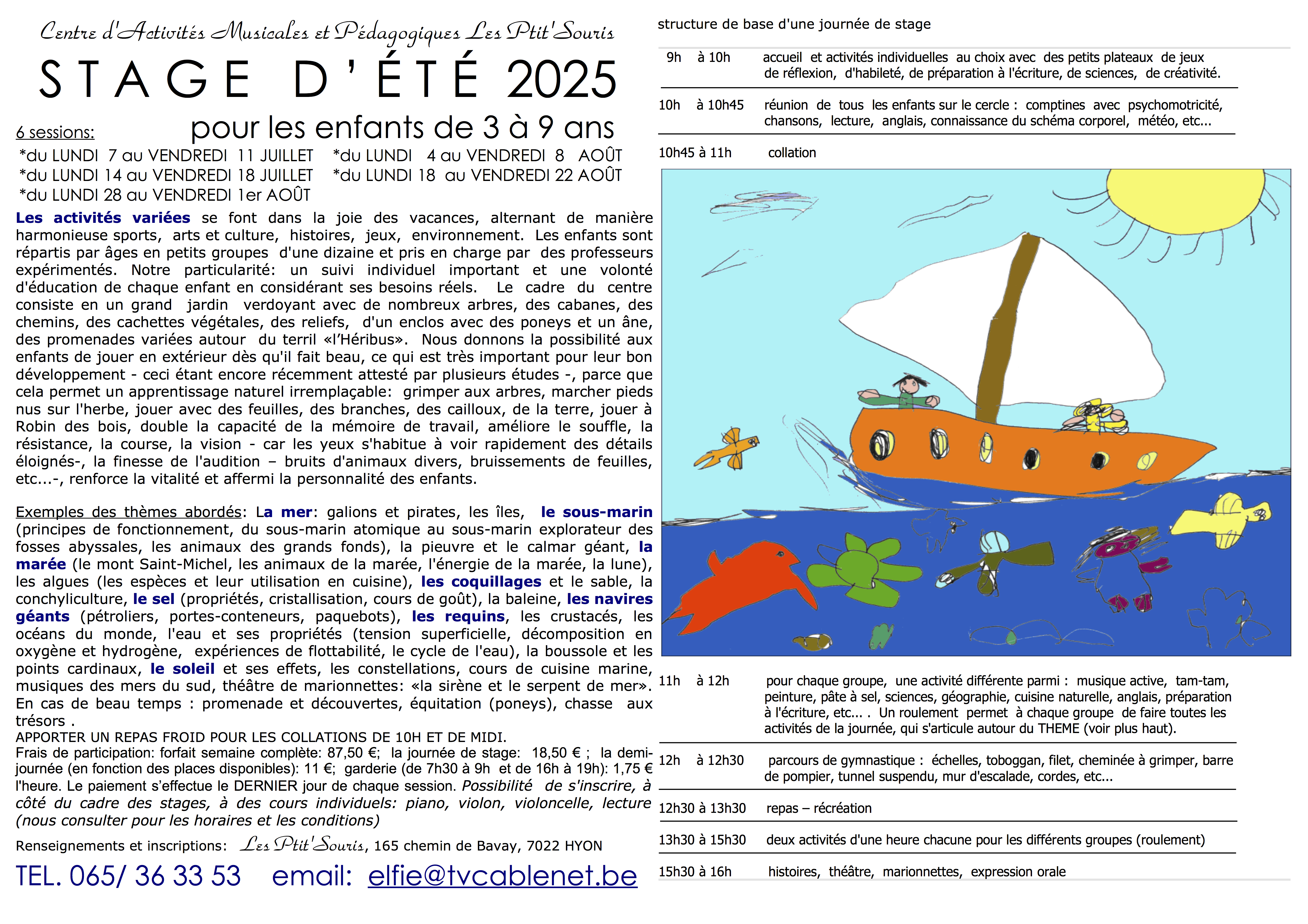 stage d'été 2025