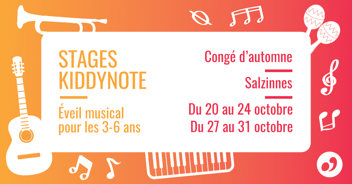 Stage d'éveil musical 3-6 ans