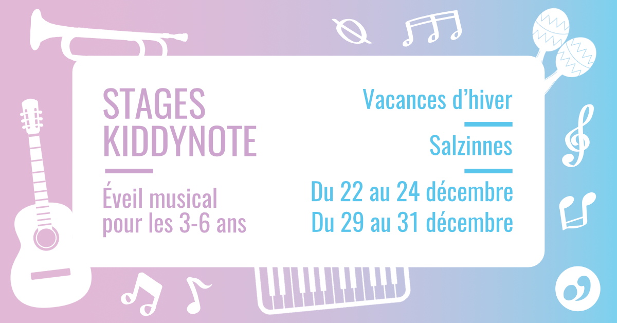 Stage d'éveil musical 3-6 ans