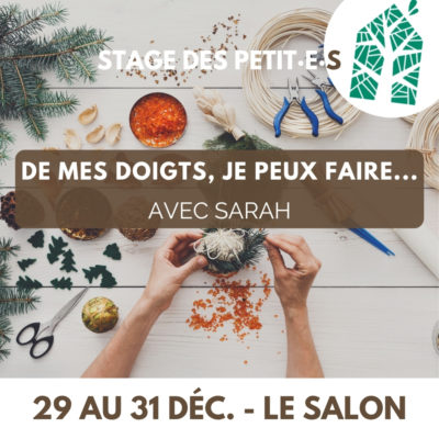 De mes doigts, je peux faire