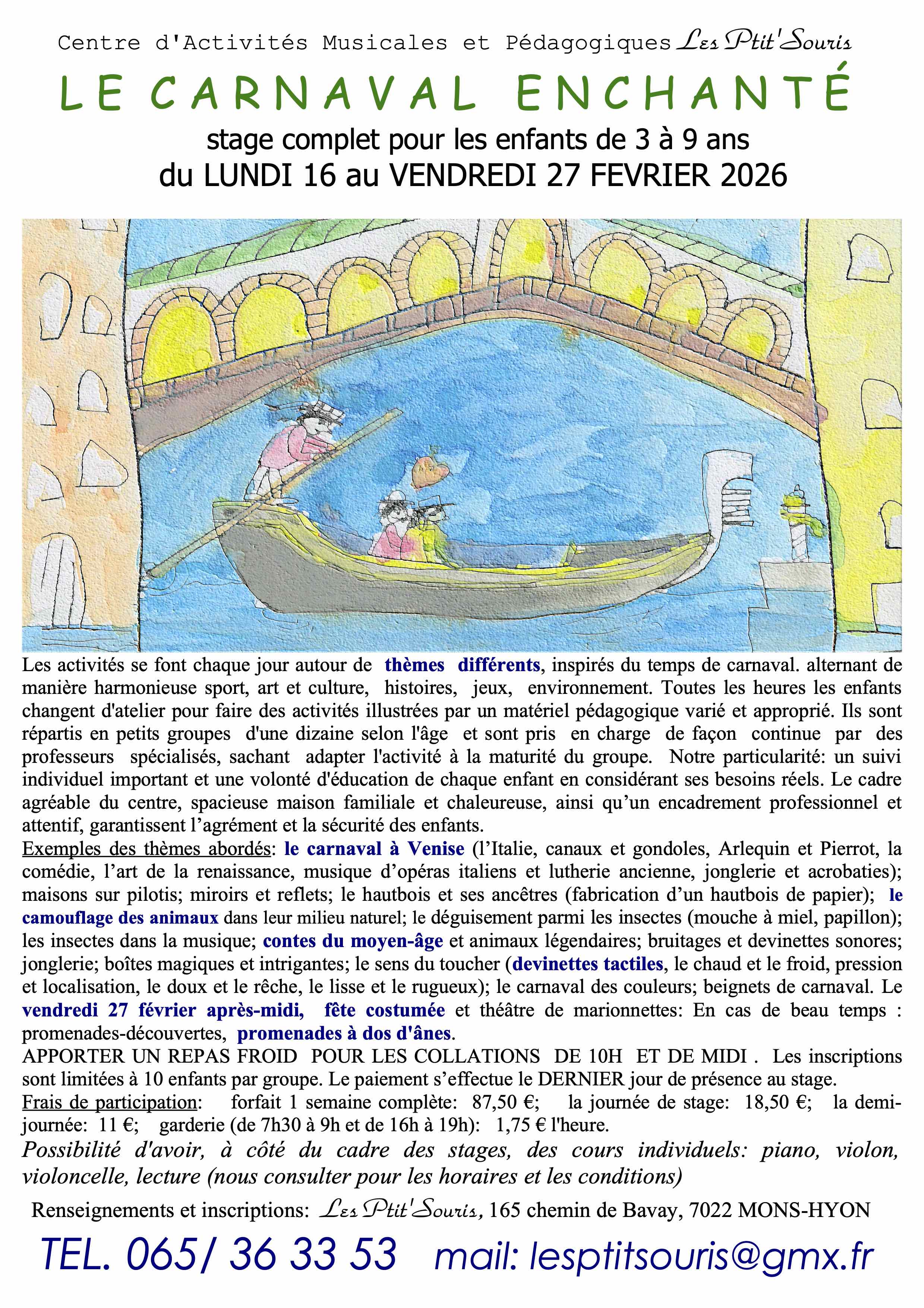 Stage de Carnaval 2026