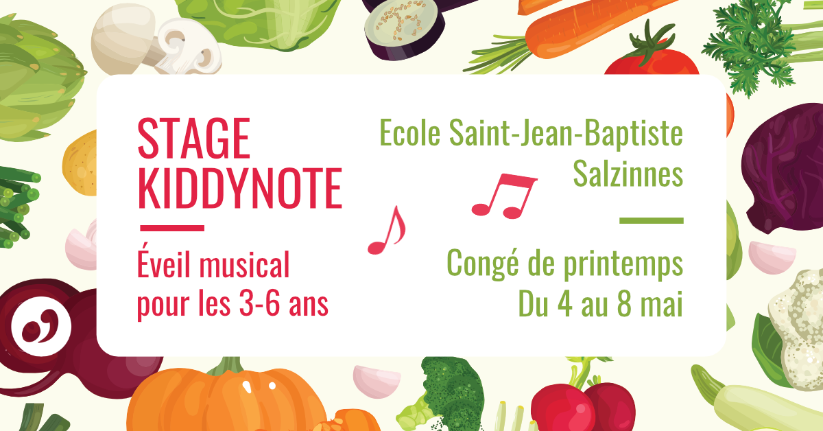 Stage d'éveil musical 3-6 ans