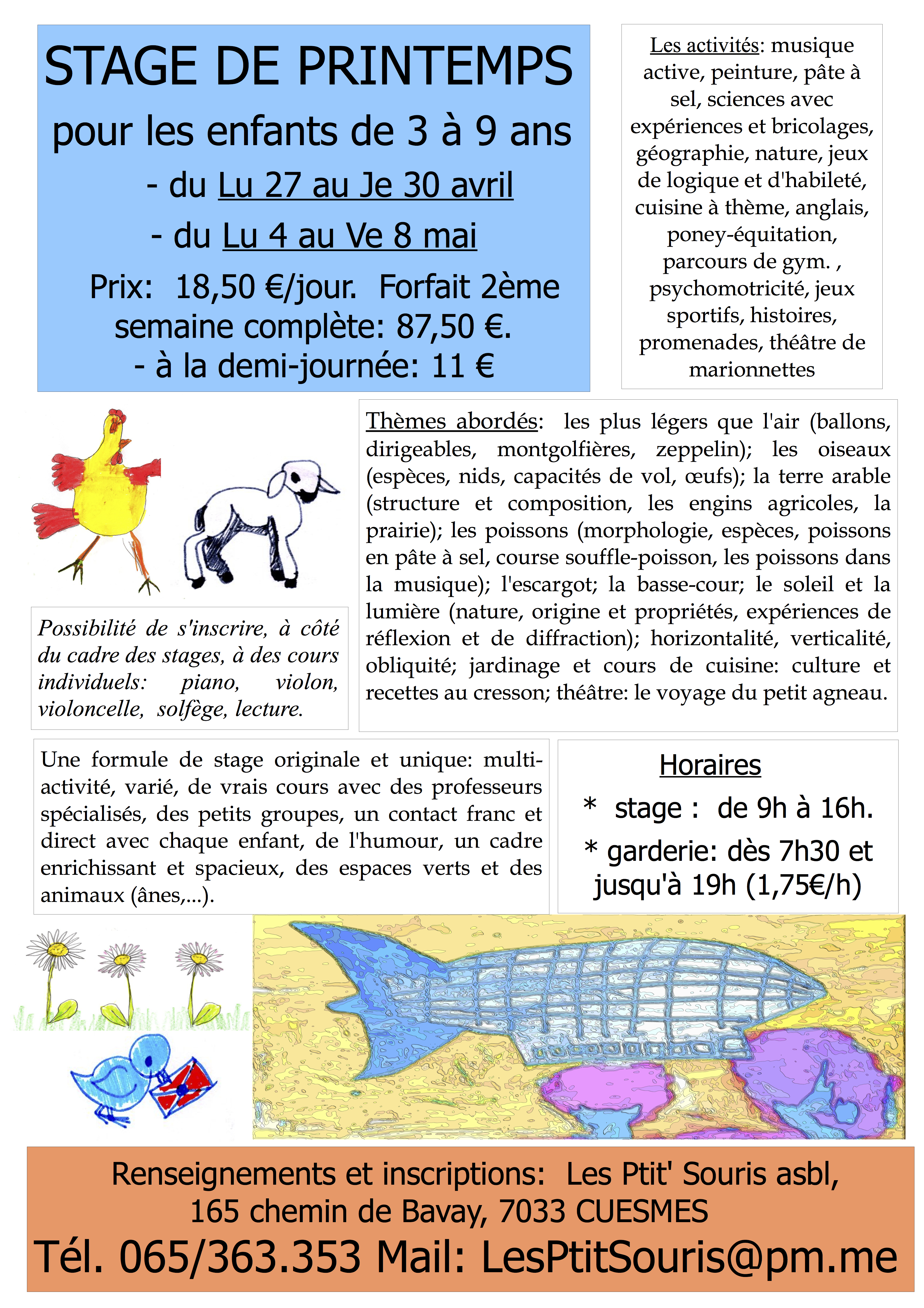 Stage de Printemps 2026